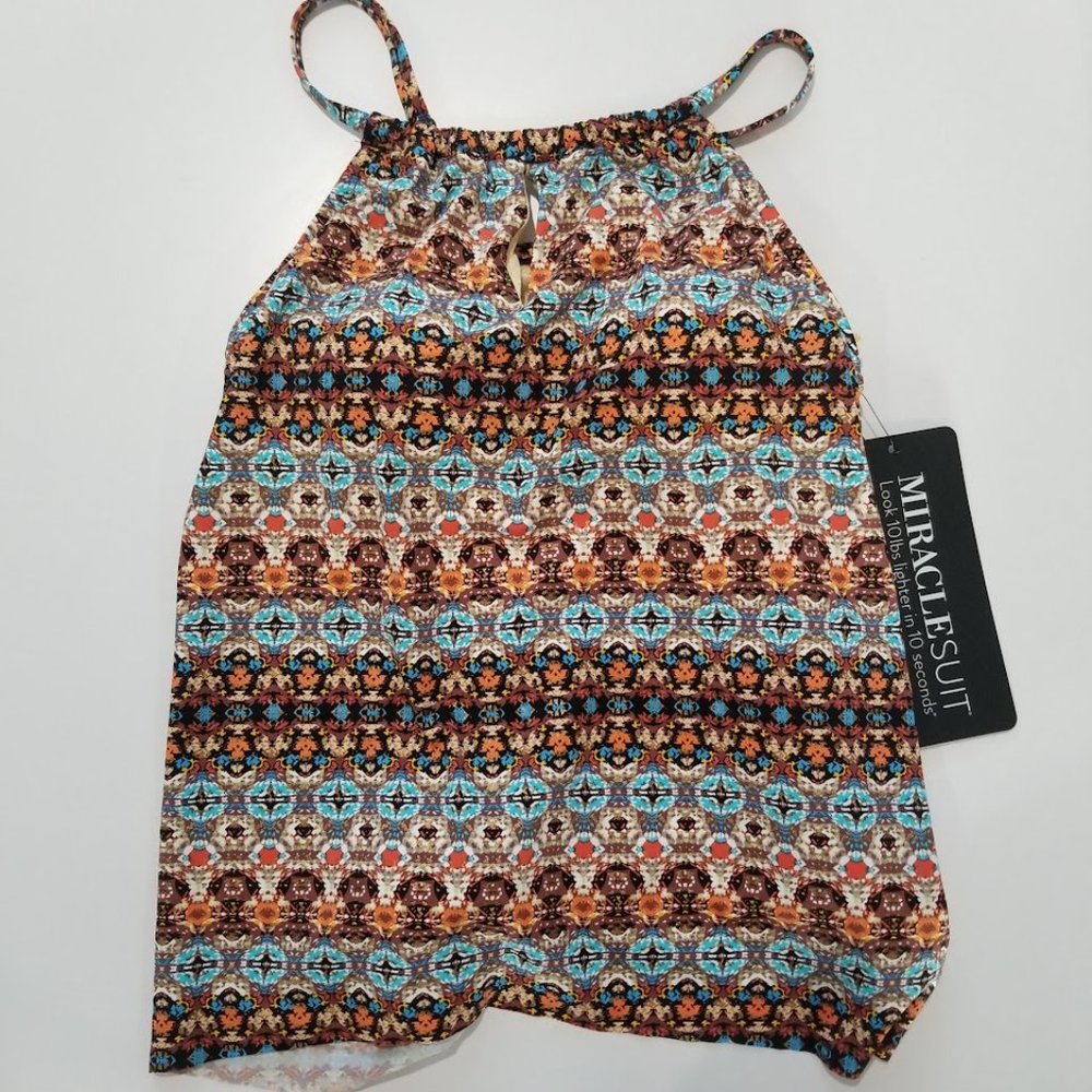 Miraclesuit Nefertiti Keyhole Tankini Top Size 8 - Picture 5 of 10